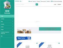 Tablet Screenshot of hemdistributing.com